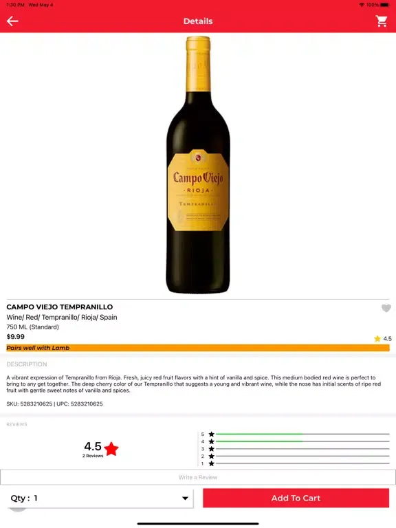 Ảnh chụp màn hình của Village West Discount Liquors iPad 