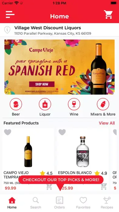 Ảnh chụp màn hình của Village West Discount Liquors