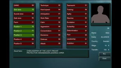 Tangkapan layar manager of dota