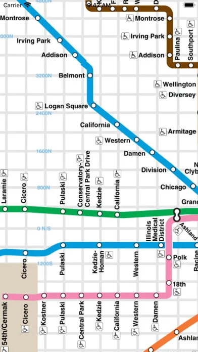Captures d'écran de Chicago CTA Train Bus Tracker