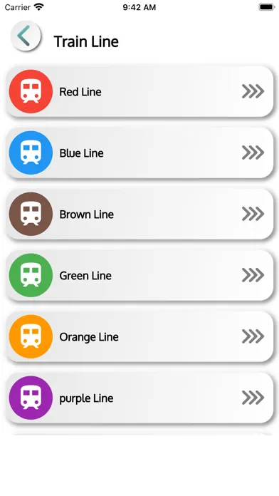 Captures d'écran de Chicago CTA Train Bus Tracker