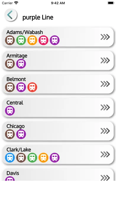 Captures d'écran de Chicago CTA Train Bus Tracker