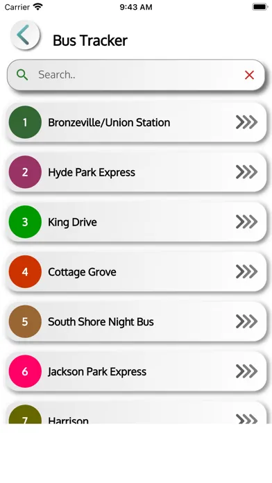 Captures d'écran de Chicago CTA Train Bus Tracker