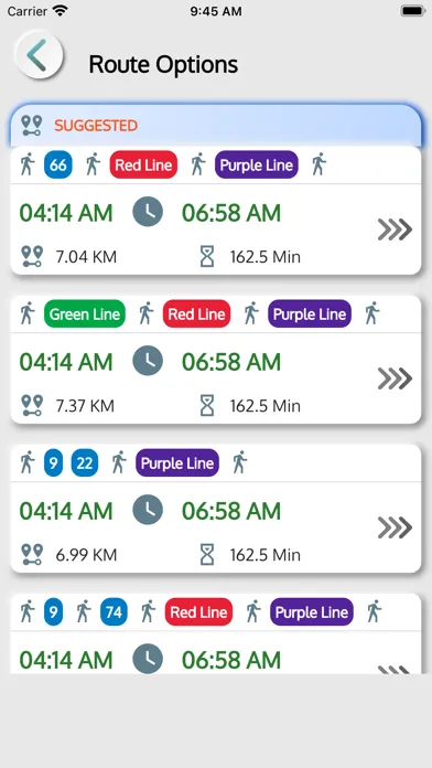 Captures d'écran de Chicago CTA Train Bus Tracker