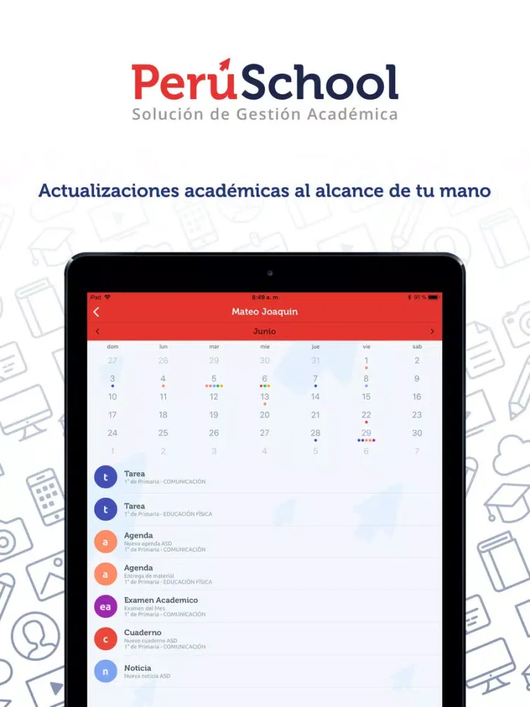 PerúSchool iPad  স্ক্রিনশট