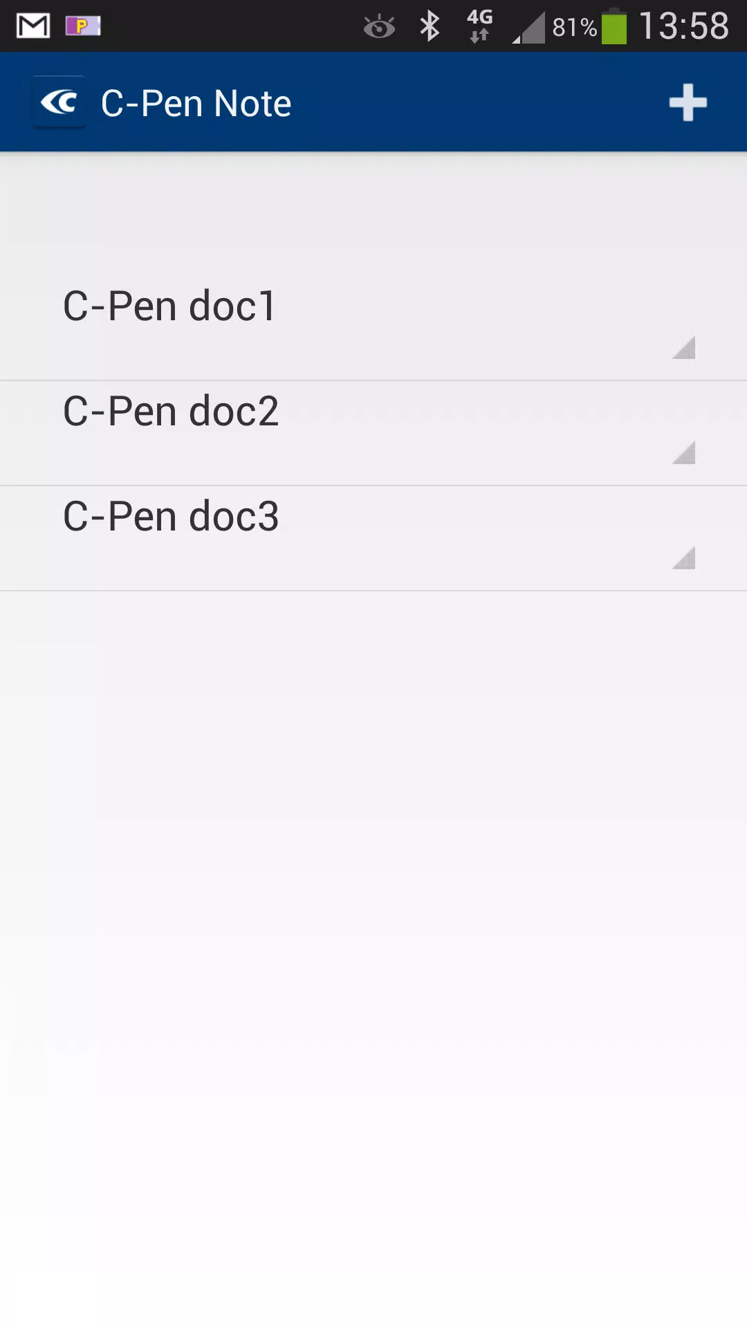 C-Pen Note Screenshots