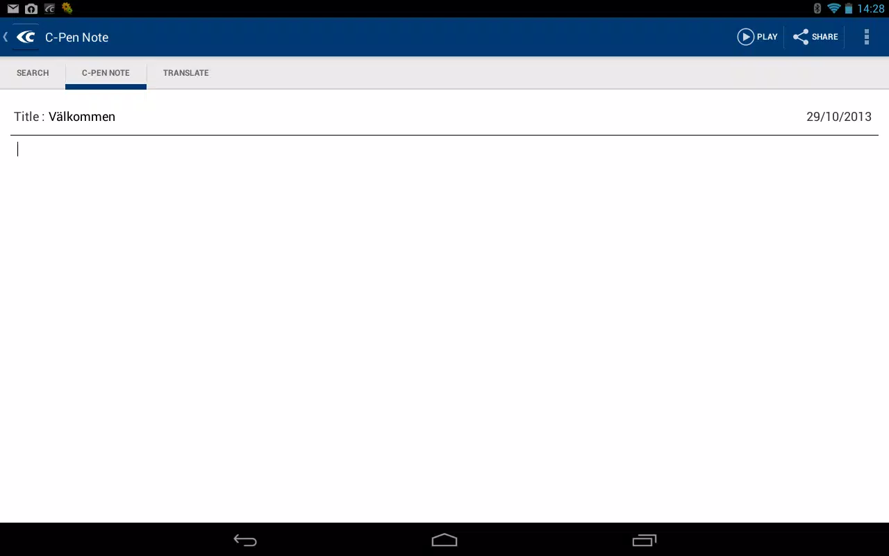 C-Pen Note Screenshots