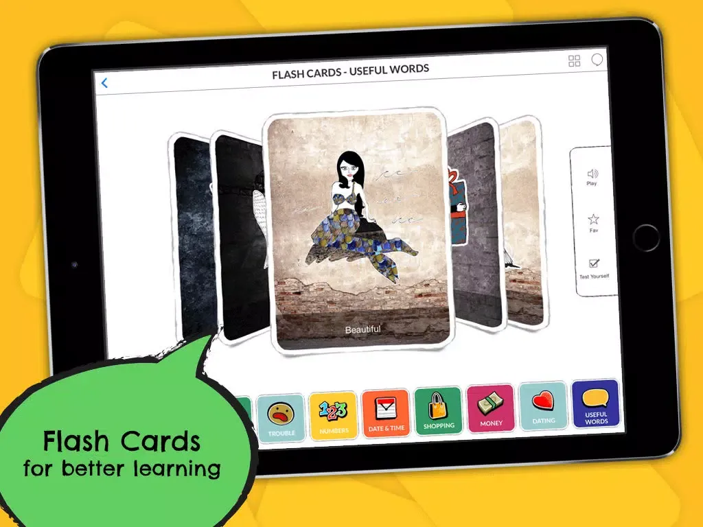 Norwegian Phrasi - Free Offline Phrasebook with Flashcards, Street Art and Voice of Native Speaker iPad  Ekran Görüntüleri