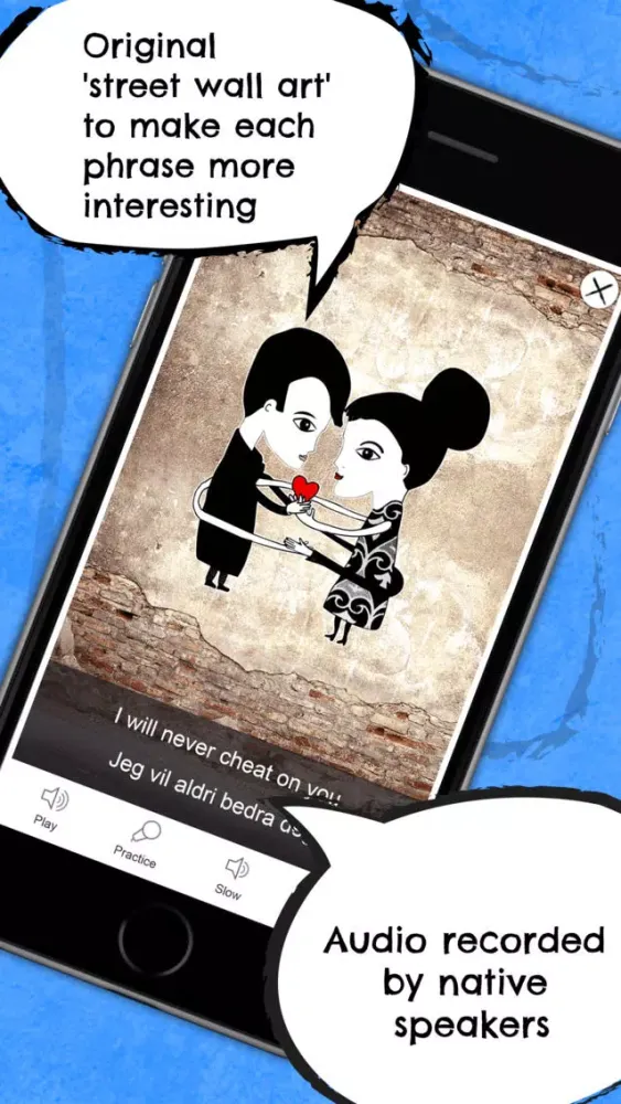 Norwegian Phrasi - Free Offline Phrasebook with Flashcards, Street Art and Voice of Native Speaker Ekran Görüntüleri