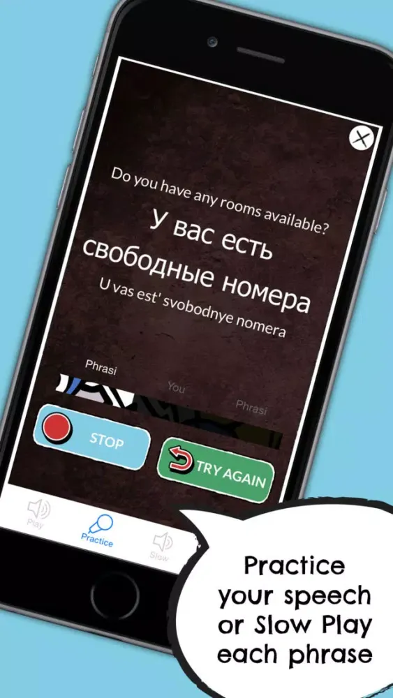 Russian Phrasi - Free Offline Phrasebook with Flashcards, Street Art and Voice of Native Speaker Ekran Görüntüleri