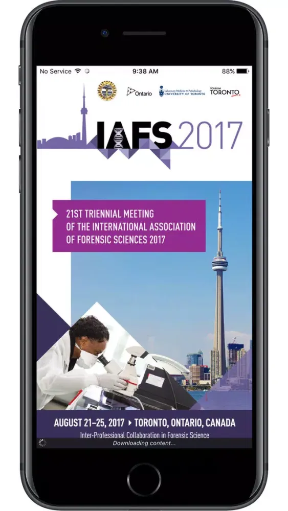 International Association of Forensic Sciences スクリーンショット