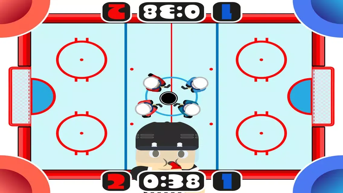 Tangkapan skrin 4 Players Ice Hockey