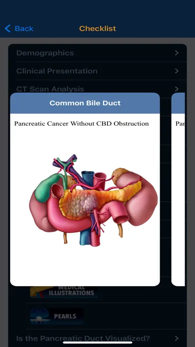 CTisus Pancreas Mass Checklist Screenshots