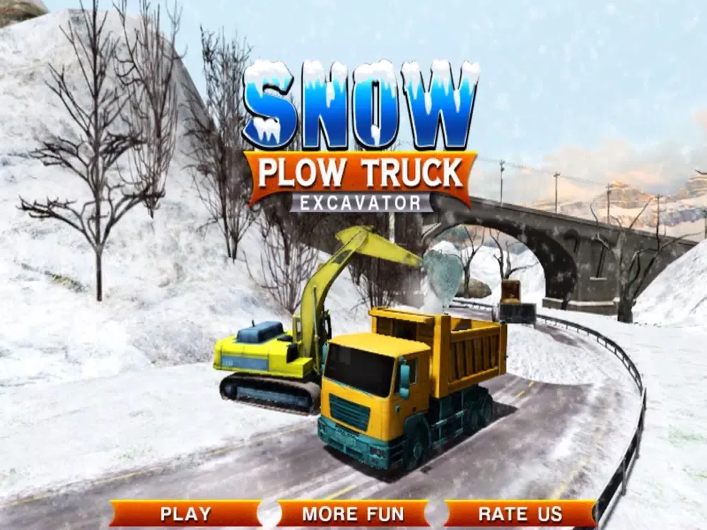 Tangkapan skrin Snow Plow Truck Excavator iPad 