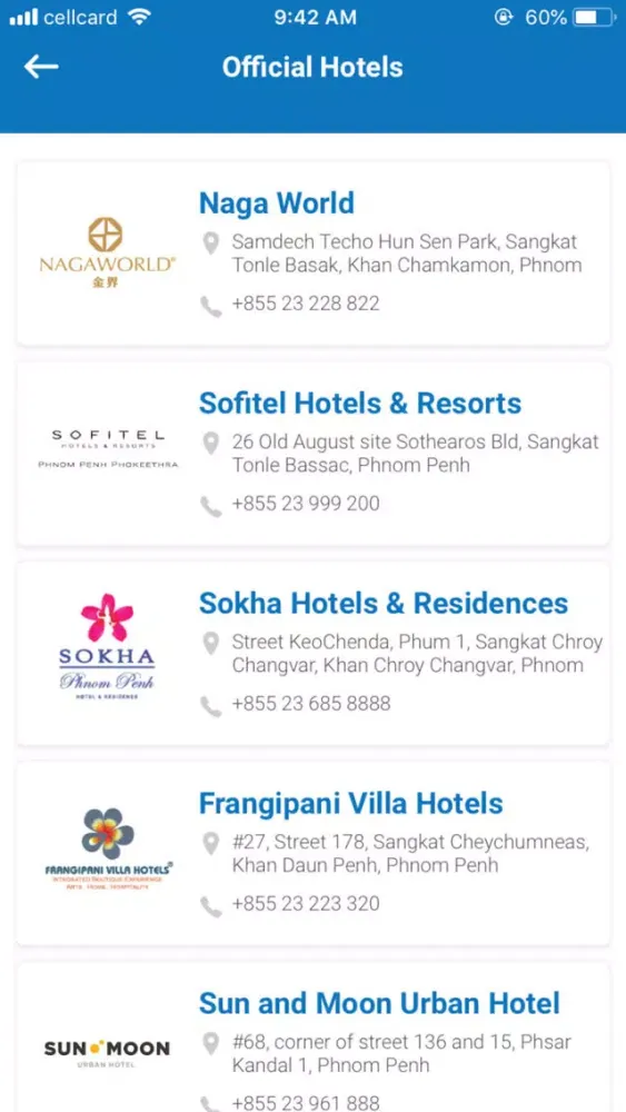 Cambodia Travel Mart Screenshots