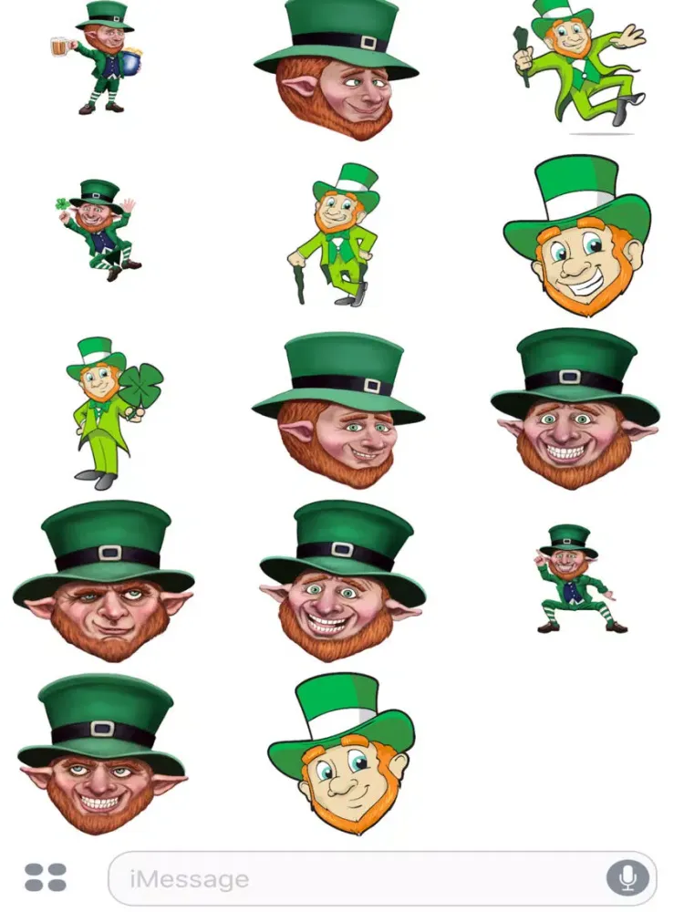 Leprechaun Stickers by Catchy iPad  Screenshots