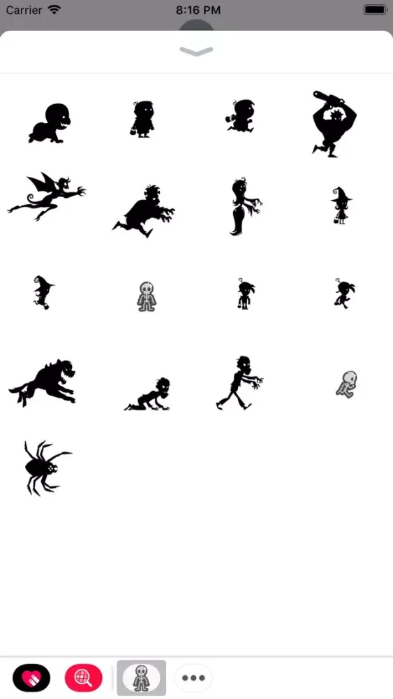 Capturas de tela do Don't Eat Us Stickers