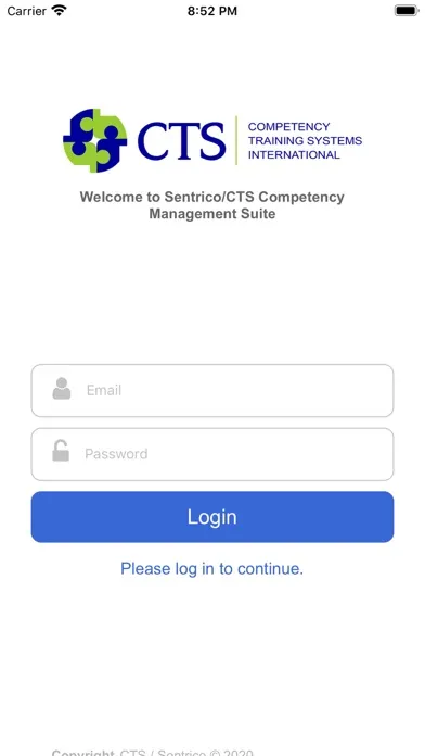 CTS Assessment Screenshots