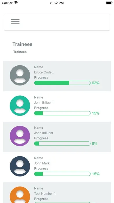 CTS Assessment Screenshots