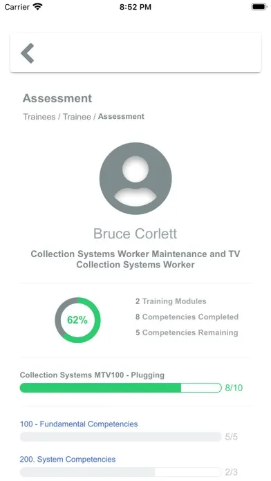 CTS Assessment Screenshots