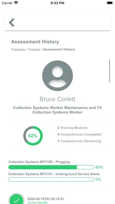 CTS Assessment Screenshots