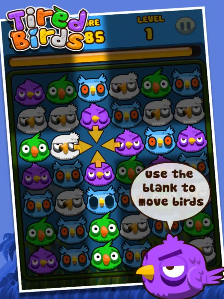 Ảnh chụp màn hình của Tired Birds iPad 