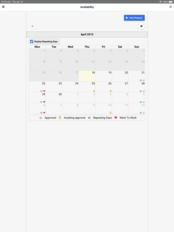 Radar Schedules iPad  स्क्रीनशॉट