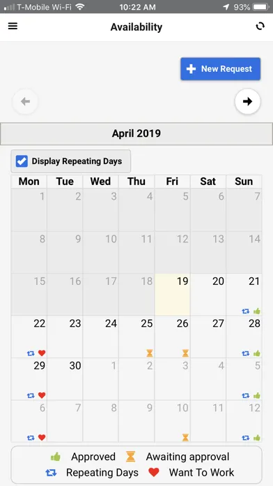 Radar Schedules स्क्रीनशॉट