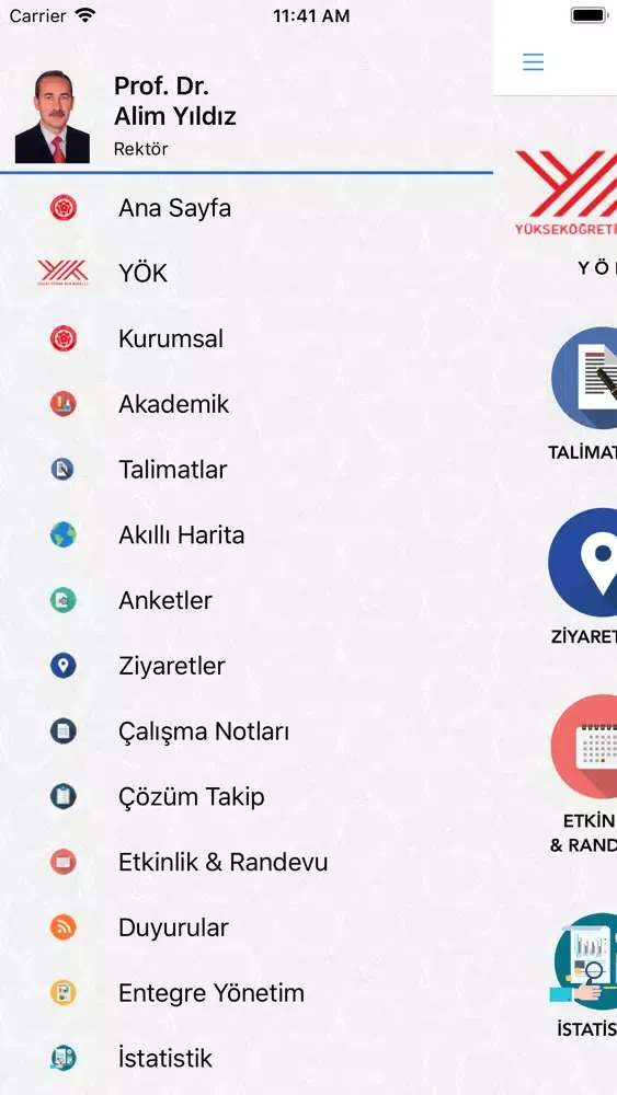 Tangkapan layar Cumhuriyet Üniversitesi