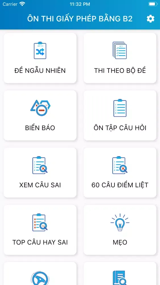 Zrzuty ekranu Ôn thi GPLX - Thi thu B2