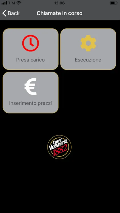 Caffè Vergnano B2B Ekran Görüntüleri