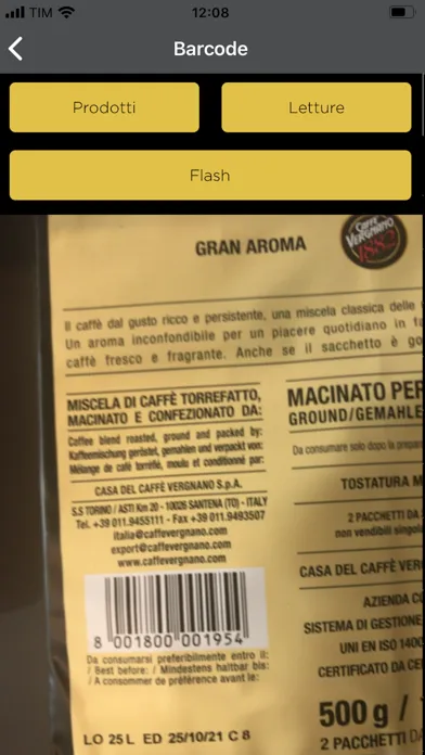 Caffè Vergnano B2B Ekran Görüntüleri