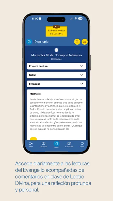 Tangkapan skrin La buena noticia de cada día