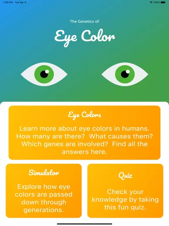 Скриншоты Eye Color iPad 