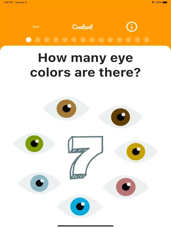Скриншоты Eye Color iPad 