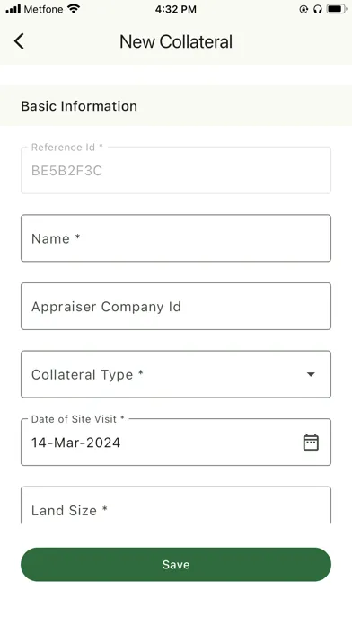 Collateral Appraisal স্ক্রিনশট