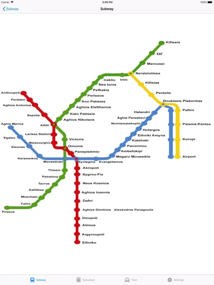 Zrzuty ekranu Athens Subway Pro iPad 