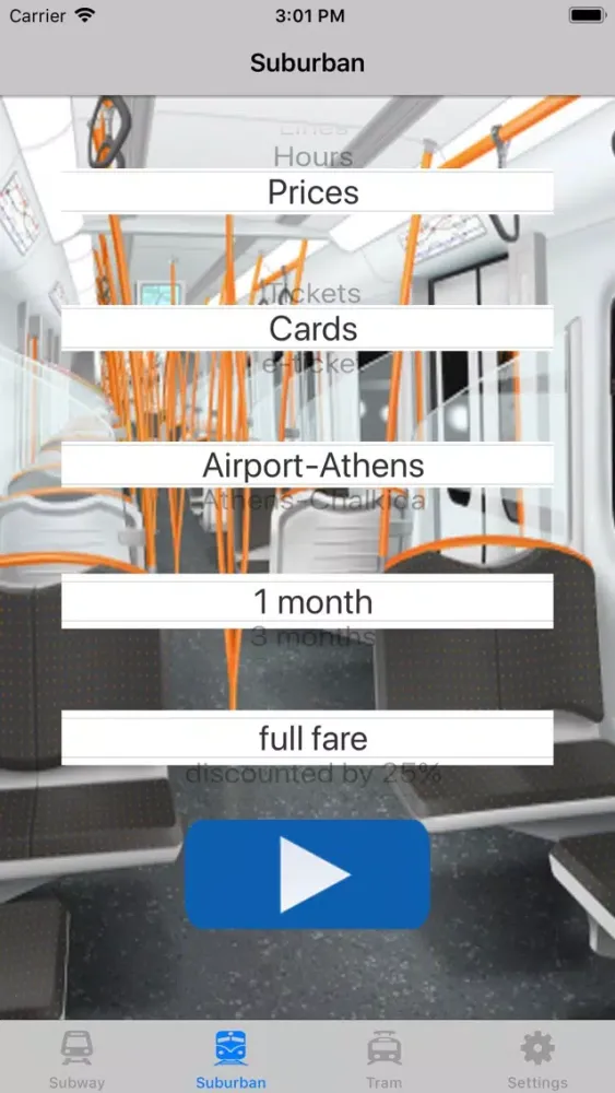 Zrzuty ekranu Athens Subway Pro