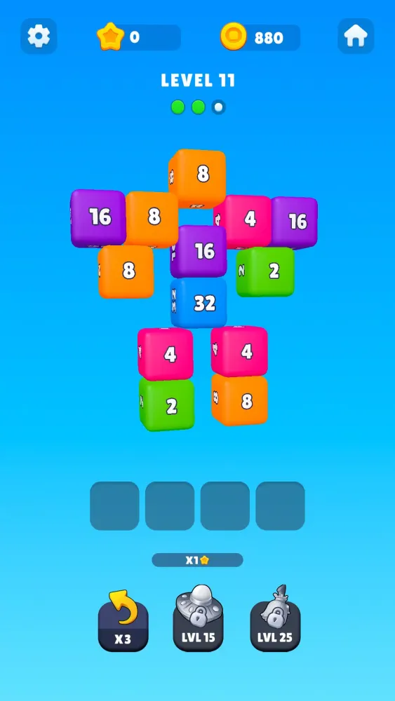2048 Cube 3d: Match Puzzle! Ekran Görüntüleri