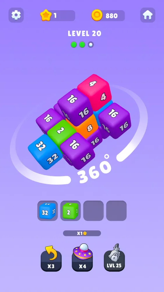 2048 Cube 3d: Match Puzzle! Ekran Görüntüleri