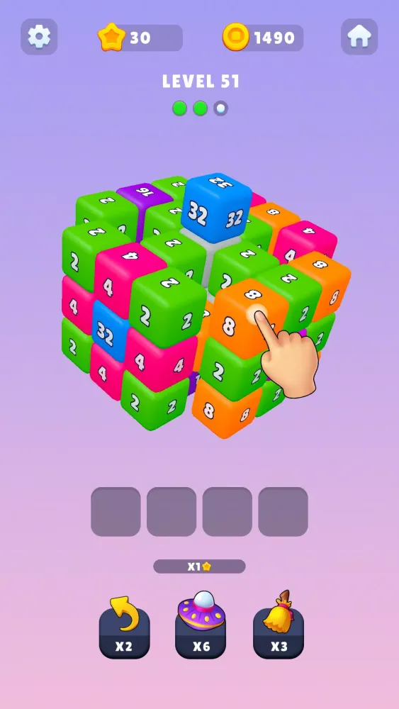 2048 Cube 3d: Match Puzzle! Ekran Görüntüleri