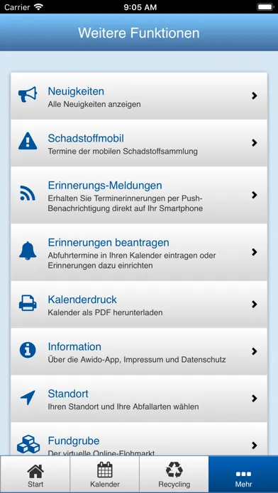 Zrzuty ekranu AWV Nordschwaben