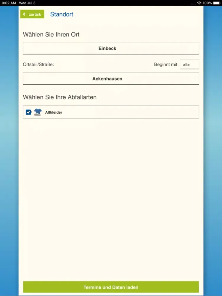 Capturas de tela do Darbo Recycling App iPad 