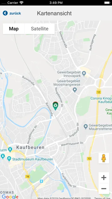 Stadt Kaufbeuren Abfall-App Screenshots