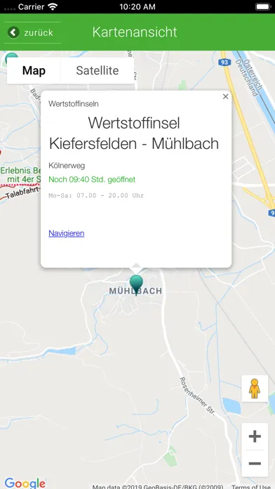 Tangkapan skrin Landkreis Rosenheim Abfall-App
