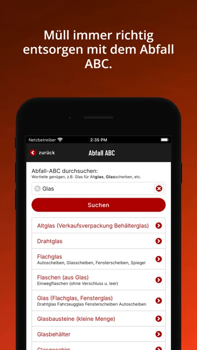 Landkreis Roth Abfall App Ekran Görüntüleri