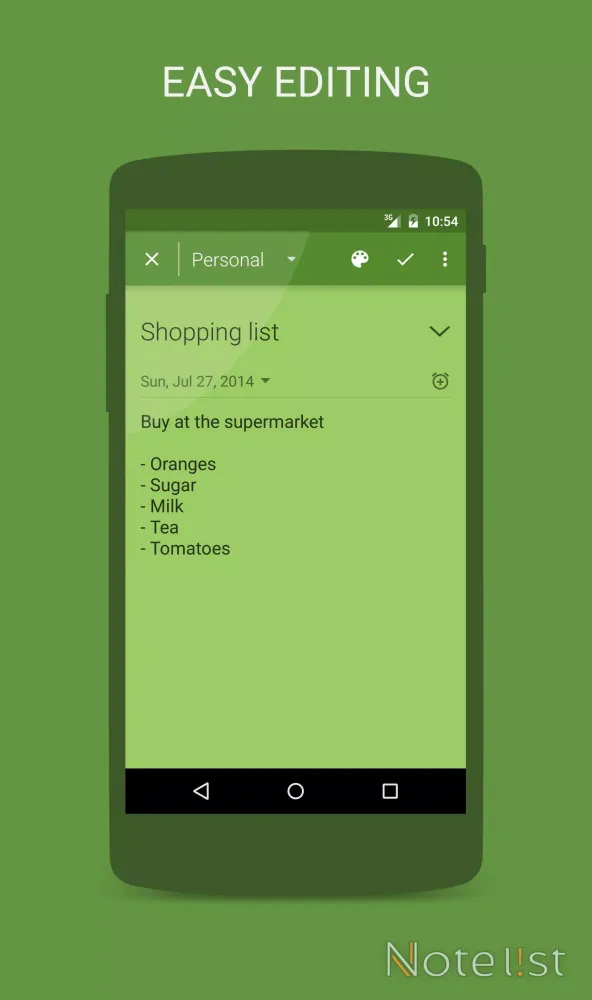 Tangkapan layar Note list - Notes & Reminders
