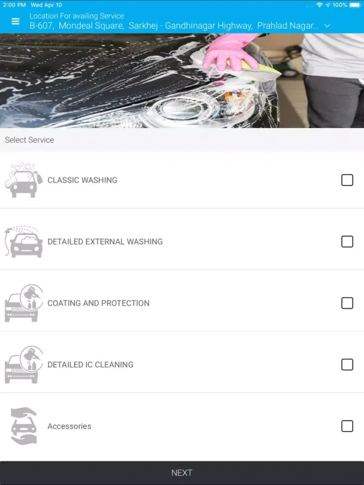 Capturas de pantalla de V3C-Carwash User iPad 