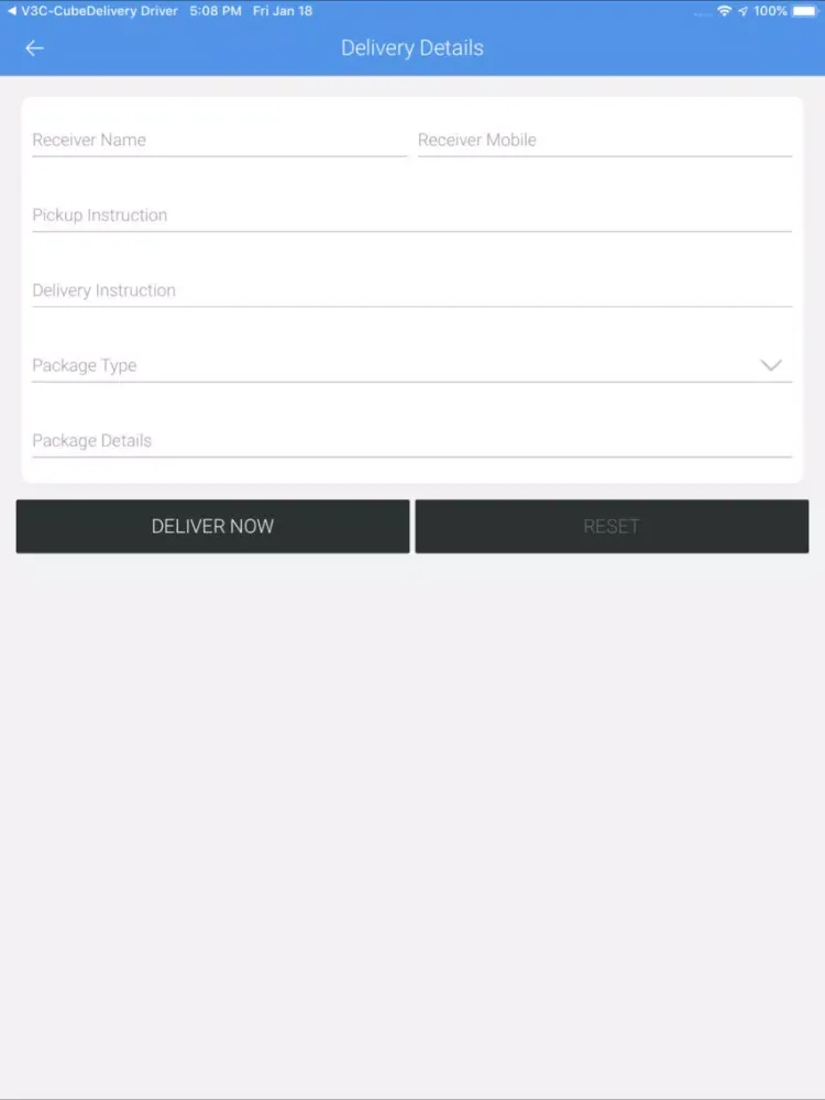 Captures d'écran de V3C-CubeDelivery User iPad 