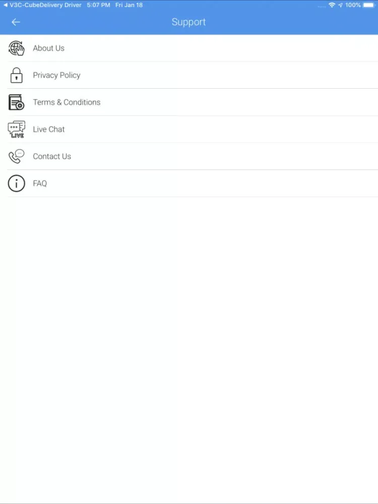 Captures d'écran de V3C-CubeDelivery User iPad 